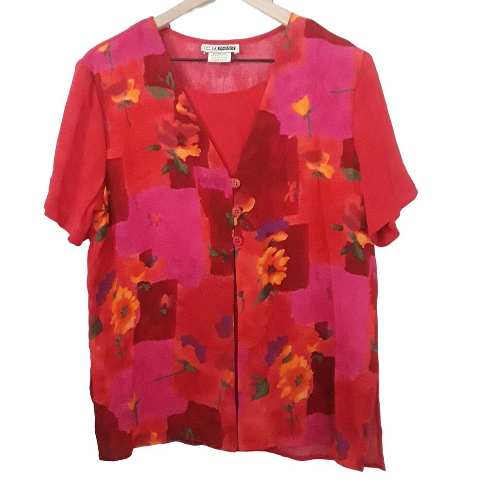 C.M. Shapes Floral Skirt Set